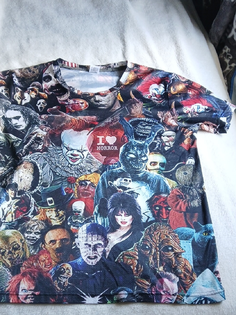 Kids Horror Characters Graphic Tee - Multicolor